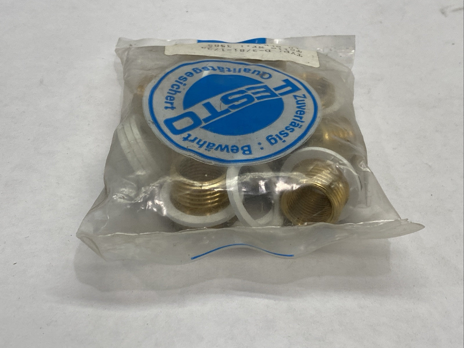 Festo D-3/8i-1/2A Brass Reducing Nipple 3/8" x 1/2" MNPT LOT OF 10 3585 - Maverick Industrial Sales