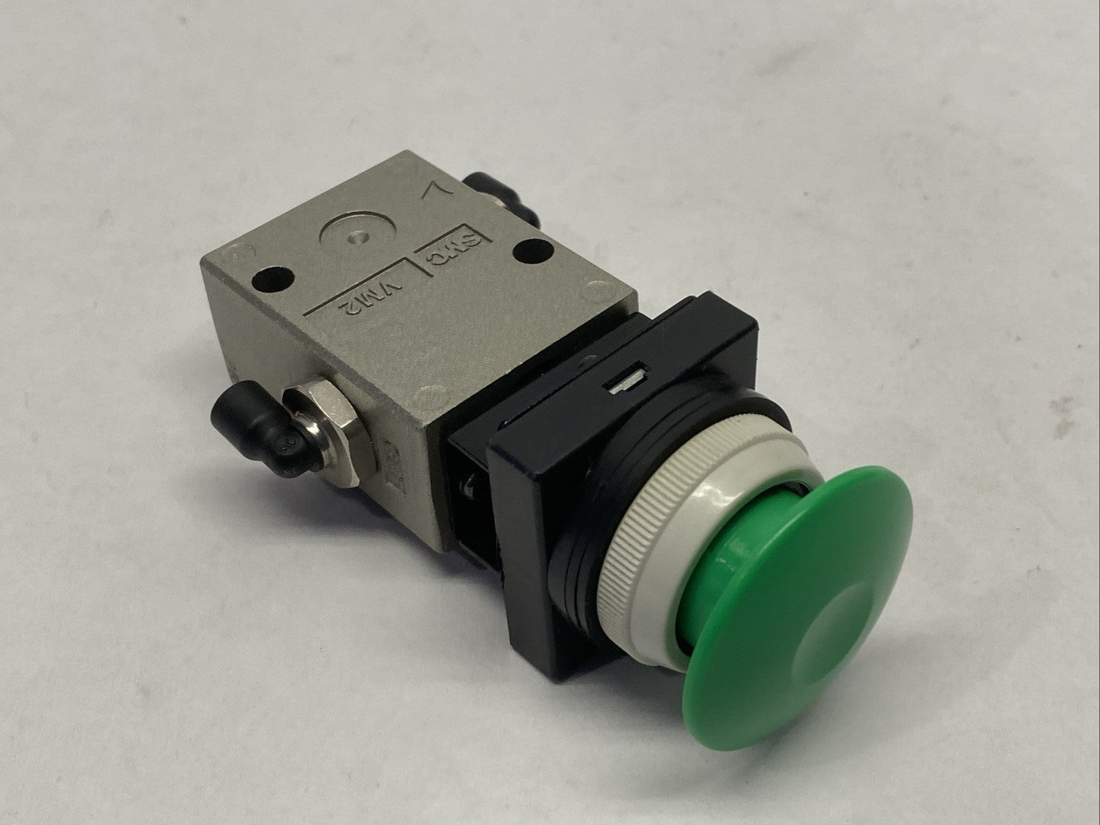 SMC VM230-02-30GA Pneumatic Mechanical Valve Green Start Button - Maverick Industrial Sales