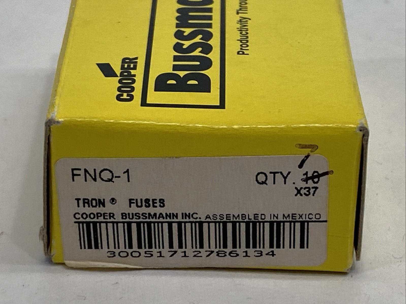 Cooper Bussmann FNQ-1 Tron Time-Delay Fuse 1A 500VAC LOT OF 7 - Maverick Industrial Sales
