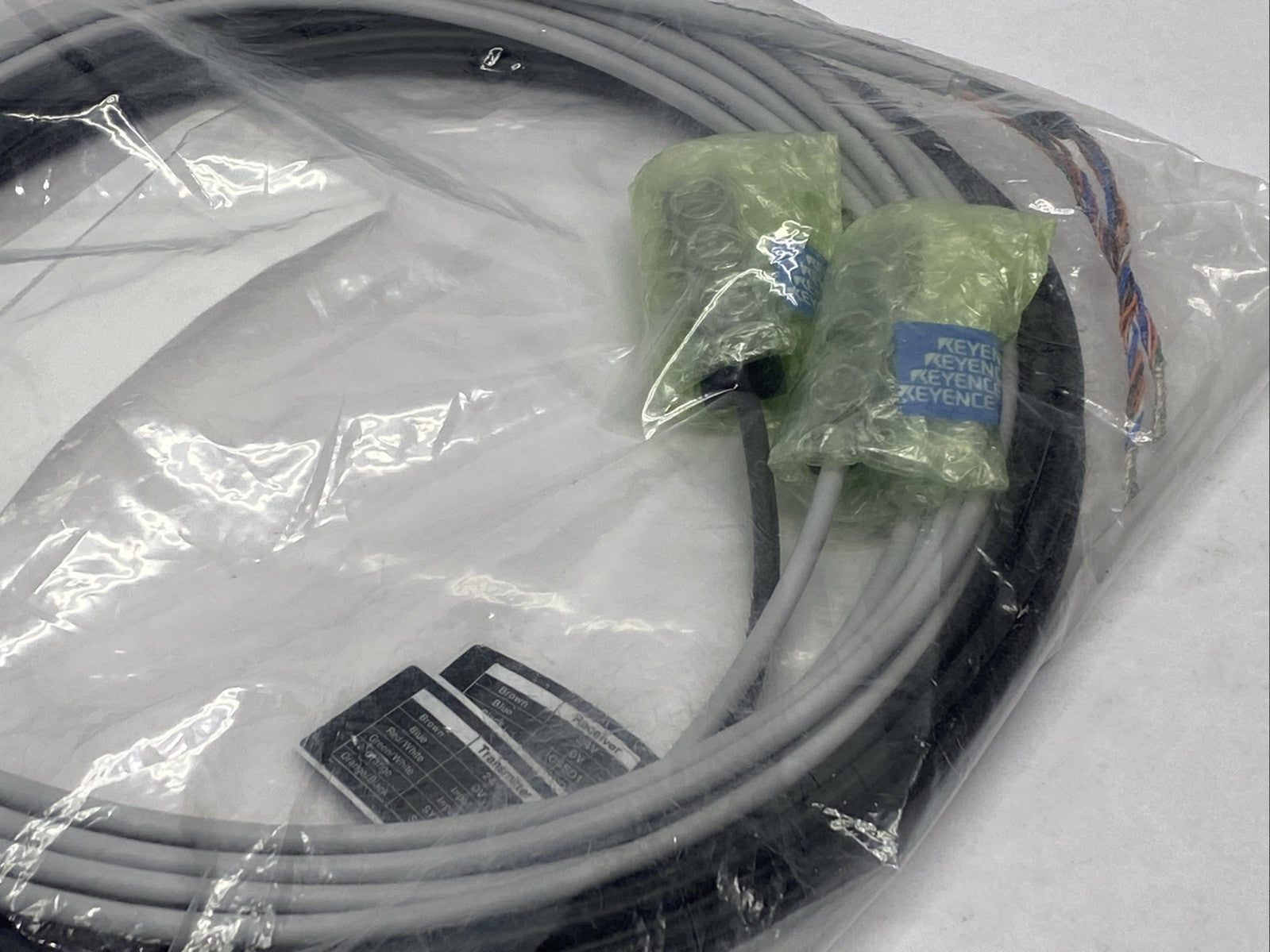 Keyence GL-SP5P GL-S Series Light Curtain Transmitter Receiver Cable 5m Length - Maverick Industrial Sales