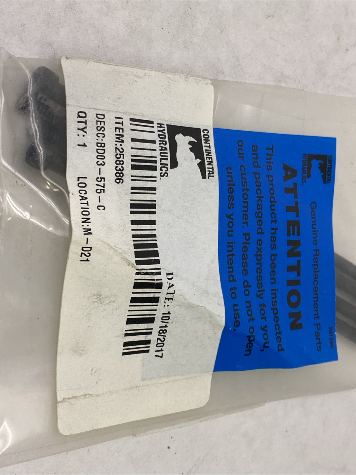 Continental Hydraulics BD03-575-C Bolt Kit 258386 - Maverick Industrial Sales