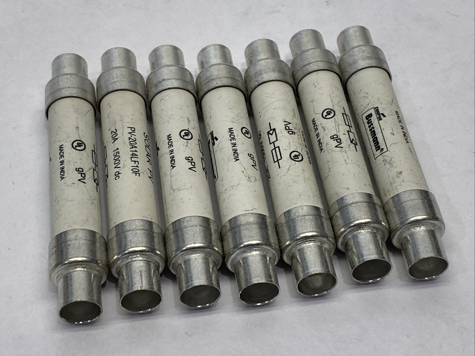 Cooper Bussmann PV-20A14LF10F Photovoltaic Fuse 20A 1500VDC LOT OF 7 - Maverick Industrial Sales