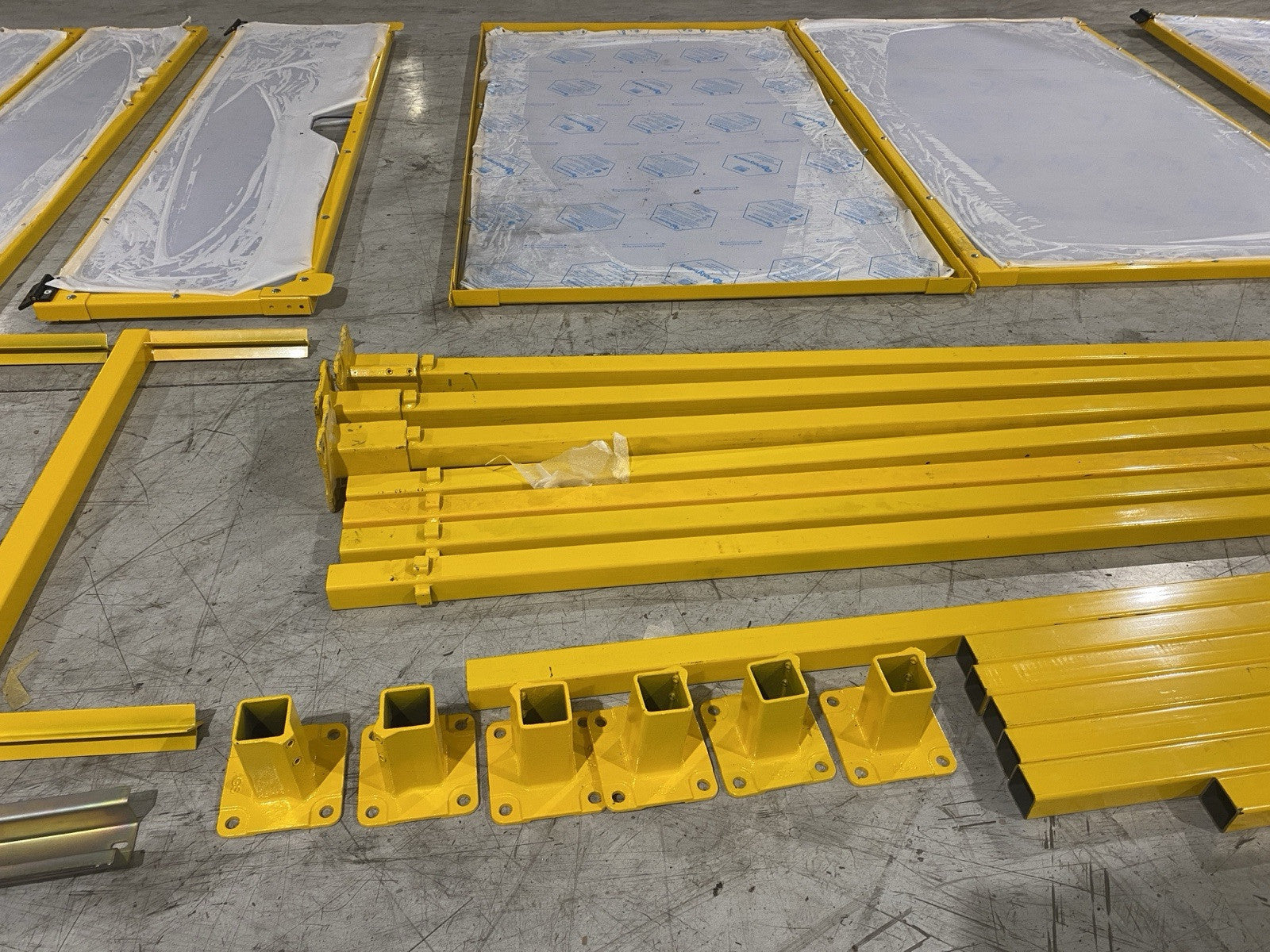 AGS Automated Guarding Systems LOT OF 6 Panels and Misc. Supports - Maverick Industrial Sales