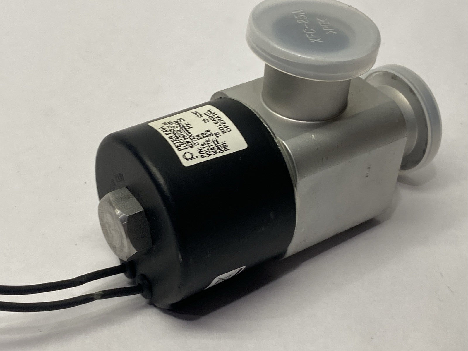 Peter Paul Electronics 072X00060GM Solenoid Operator Valve 3/8" 24VDC 23W 15PSI - For parts or not working - Maverick Industrial Sales