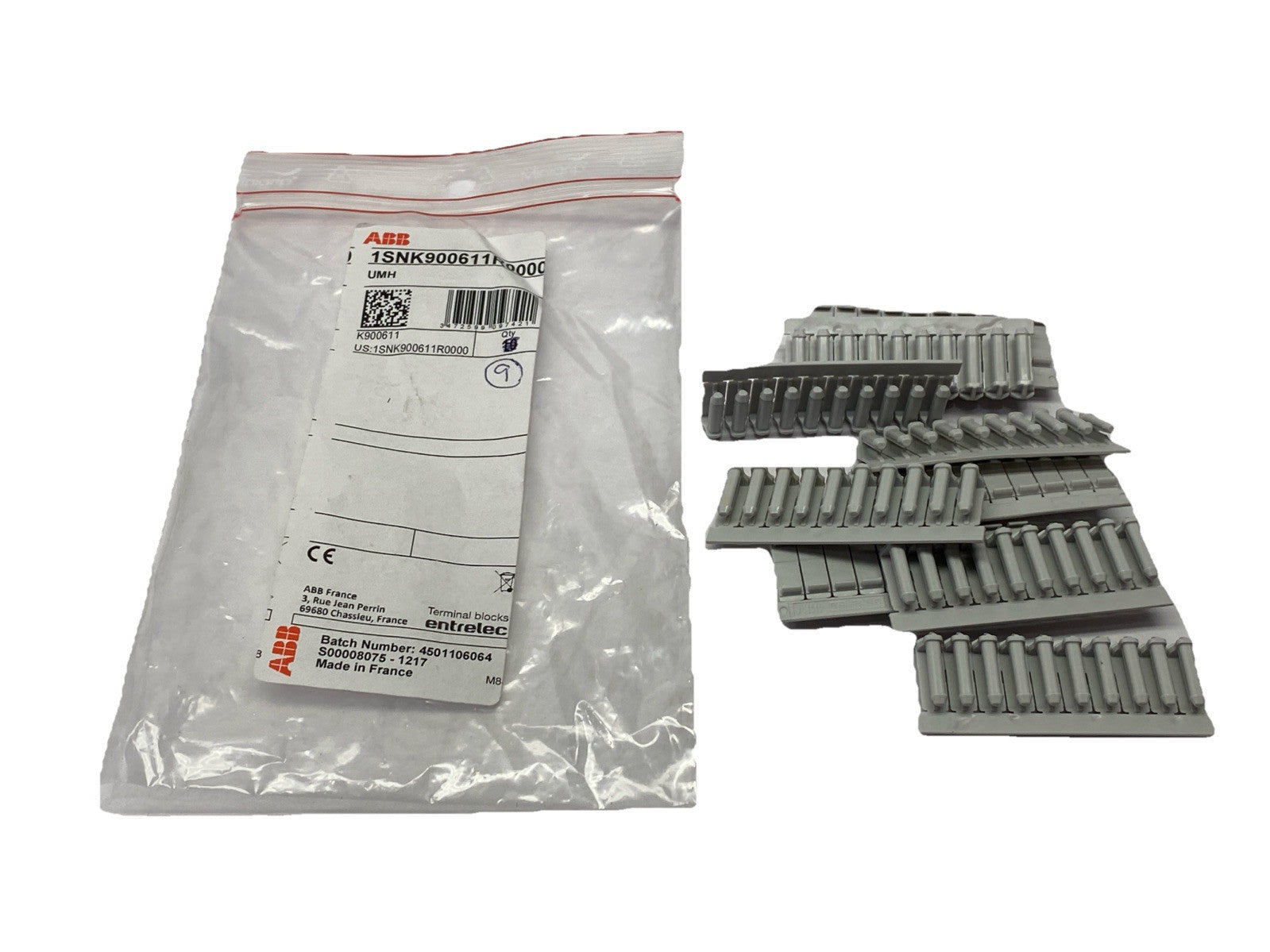 ABB 1SNK900611R0000 UMH Wire Marker Holder PKG OF 9 - Maverick Industrial Sales