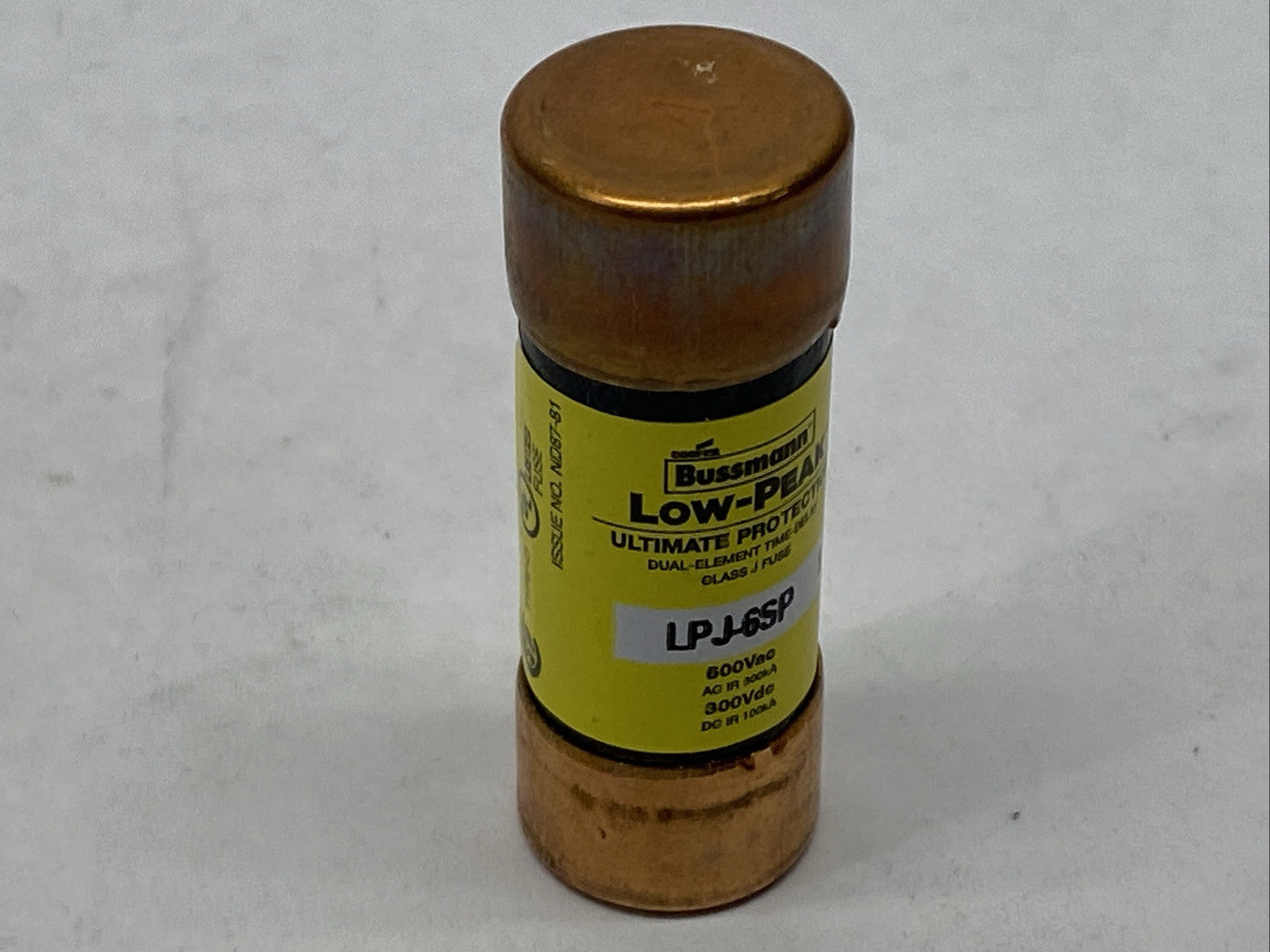 Cooper Bussmann LPJ-6SP Class J Time Delay Fuse 6A 600VAC 300VDC - Maverick Industrial Sales