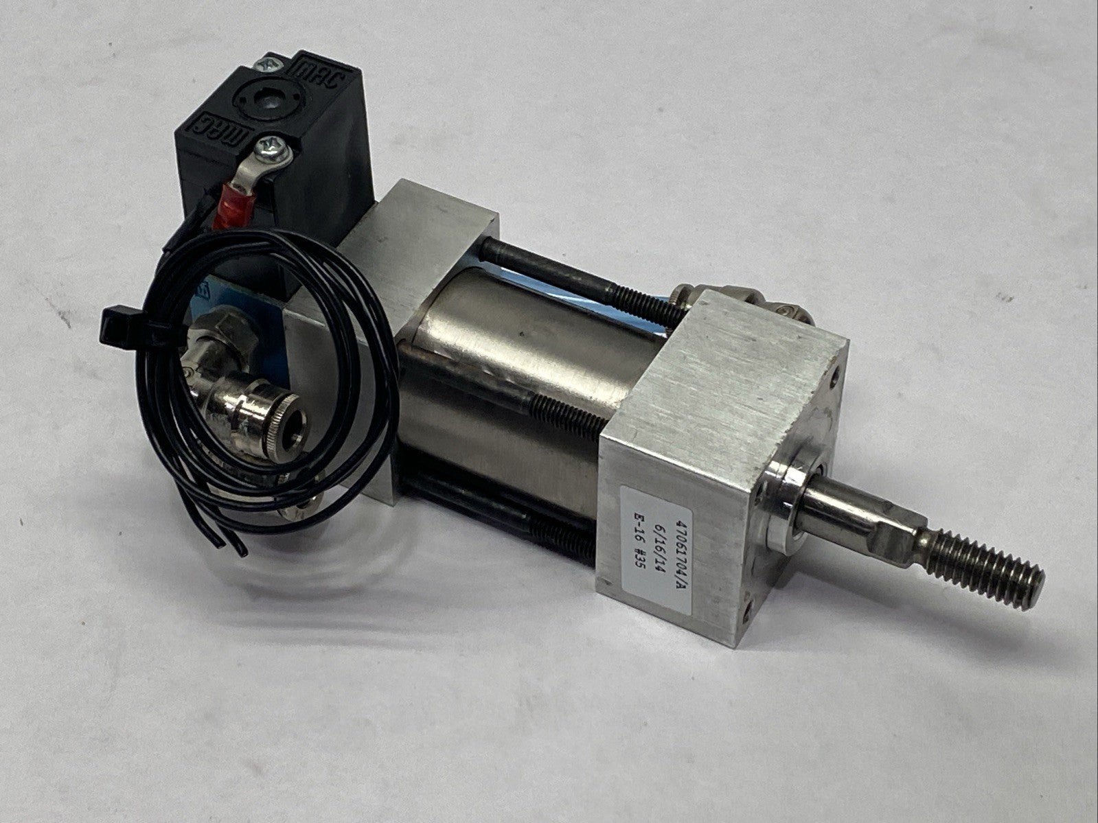 Bimba CSS-00128-A Pneumatic Cylinder w/ MAC 45A-AA1-DACA-1BA Solenoid - Maverick Industrial Sales