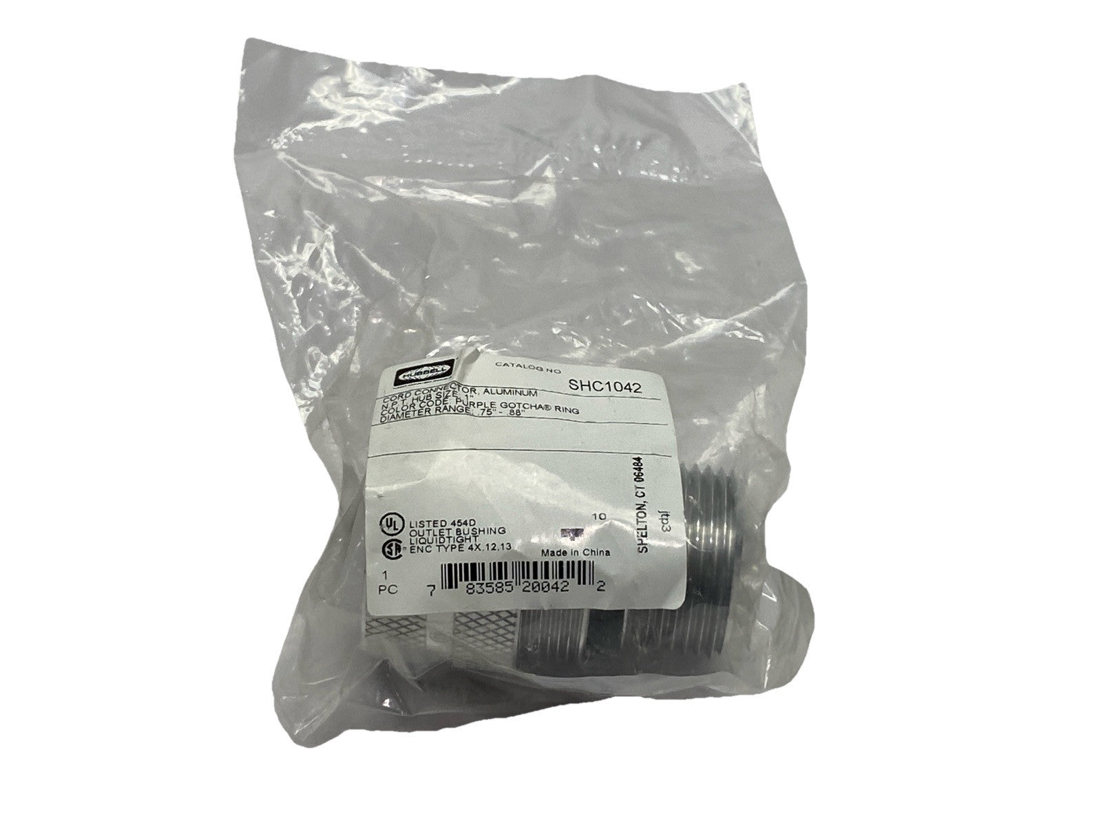 Hubbell SHC1042 Kellems Wire Management Cord Connector Male 1" - Maverick Industrial Sales