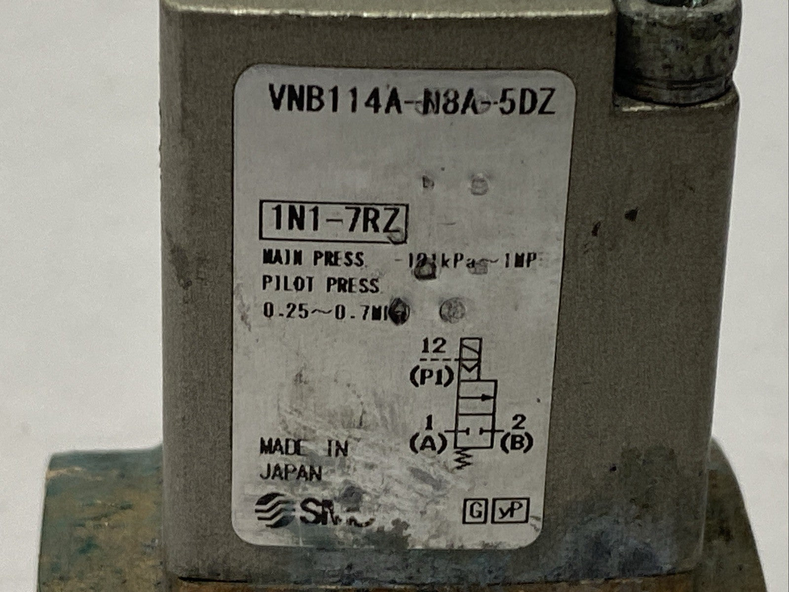 SMC VNB114A-N8A-5DZ Pneumatic Process Valve 2-Way 1/4" NPT - Maverick Industrial Sales