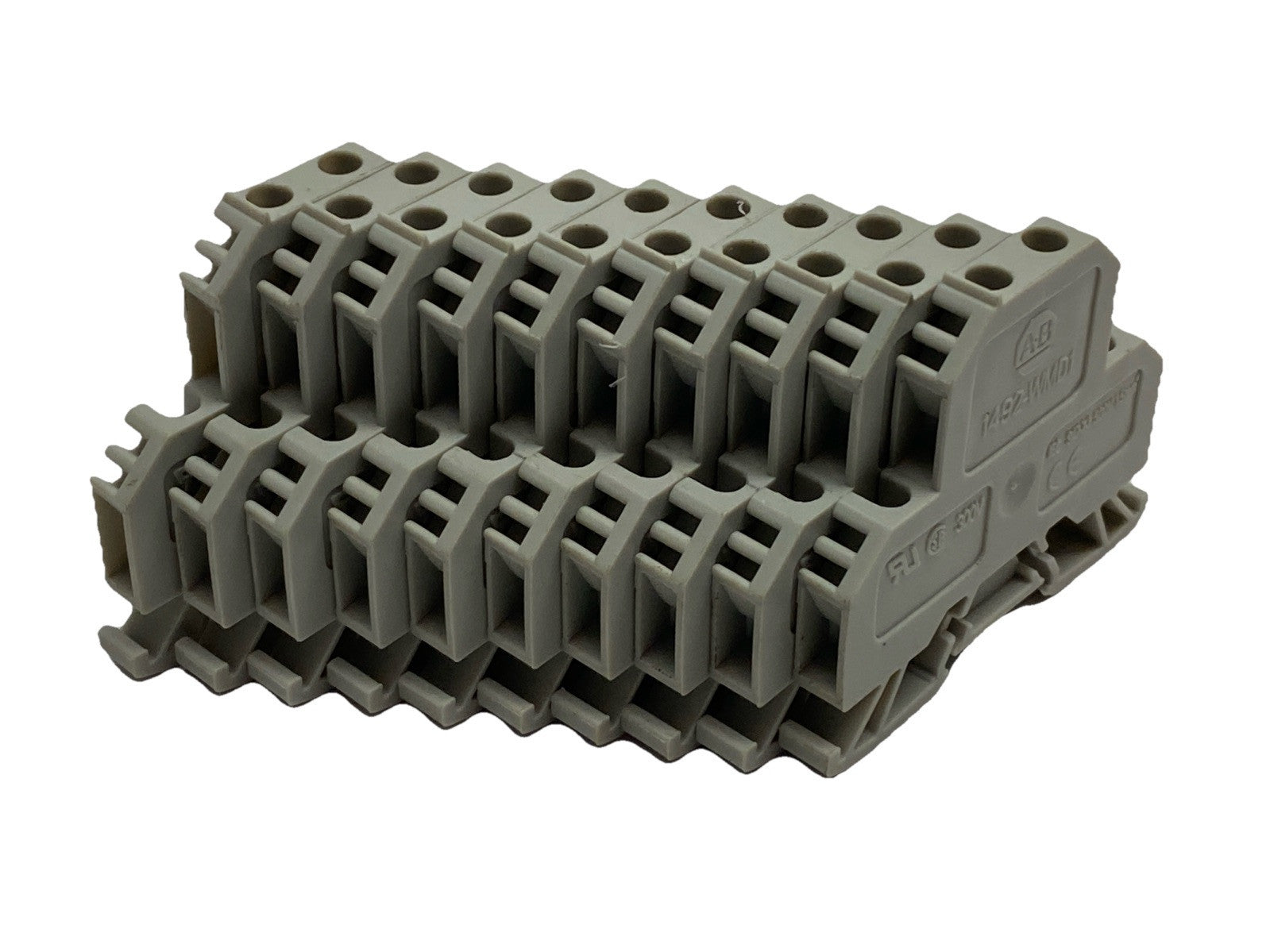 Allen Bradley 1492-WMD1 IEC Terminal Block Gray 300V LOT OF 10 - Maverick Industrial Sales