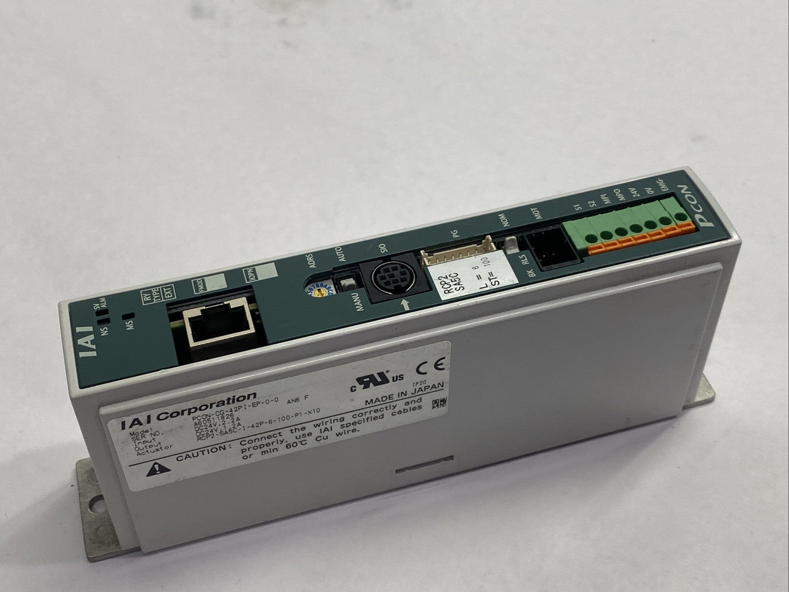 IAI PCON-CG-42PI-EP-0-0 Intelligent Actuator Controller 1.2A 24VDC - Maverick Industrial Sales