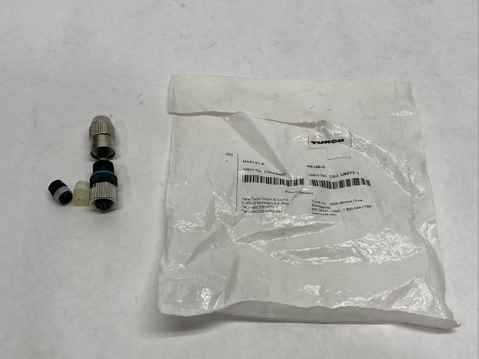 Turck B8146-0 Field Wireable Connector HA8141-0 6905407 U6577-1 - Maverick Industrial Sales