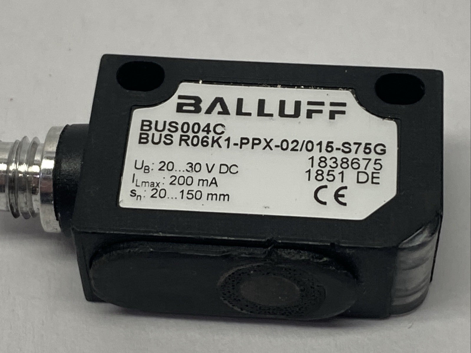 Balluff BUS004C Ultrasonic Sensor Male M8 4-Pin BUS R06K1-PPX-02/015-S75G - Maverick Industrial Sales