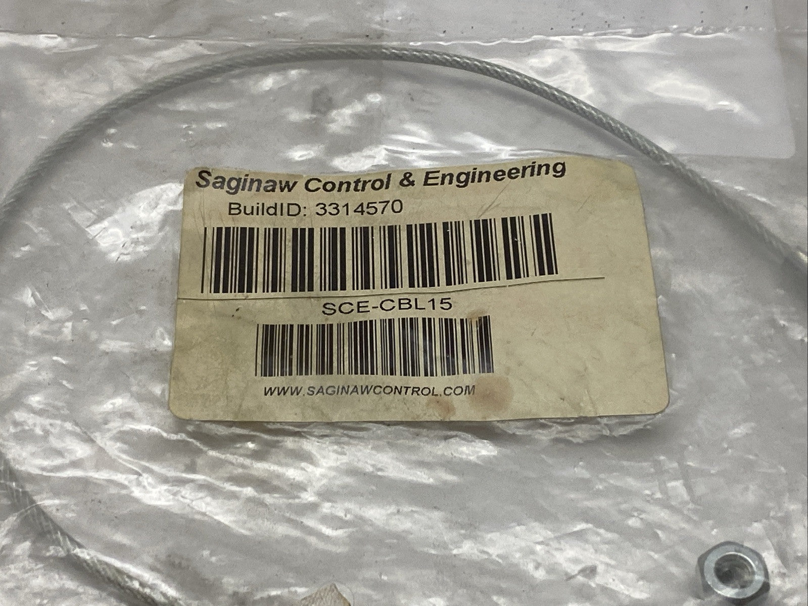 Saginaw Controls SCE-CBL15 Enclosure Door Stop Cable 15" - Maverick Industrial Sales