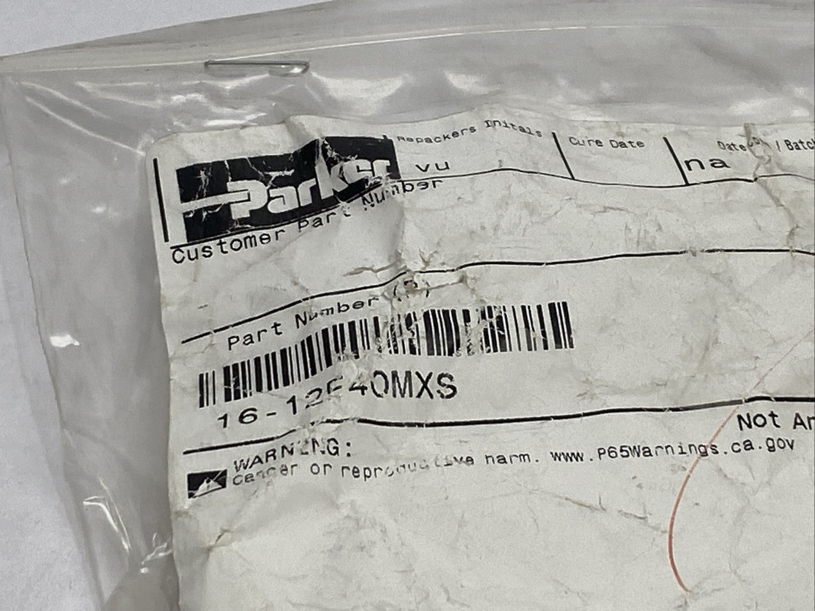 Parker 16-12F4OMXS Triple-Lok Fitting 37 Degree Flare JIC Fitting x 3/4-14" BSPP - Maverick Industrial Sales