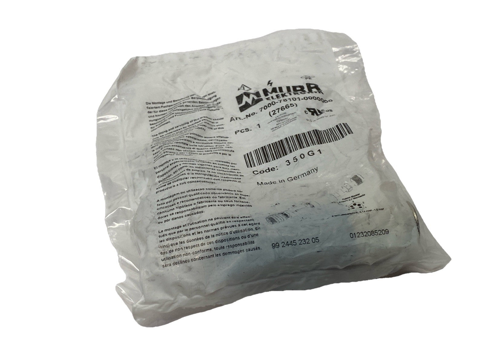 Murr Elektronik 7000-78101-0000000 Circular Connector Male 5-Pin Straight 27665 - Maverick Industrial Sales