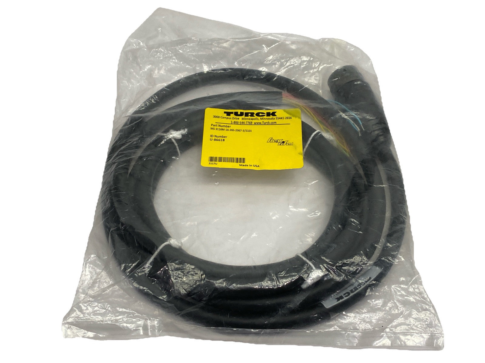 Turck MS 3116M-16-26S-2067-3/S101 Single Ended Cordset Mil-Spec F 26-Pin U-86618 - Maverick Industrial Sales