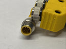 Turck VB2-RS 4.4T-1/2FKM 4.4/S651 Two Branch Daisy Chain Cordset M12 U0163-36 - Maverick Industrial Sales