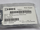 IDEC HW1A-B1-B Round Flush Push Button Button Black PKG OF 10 - Maverick Industrial Sales