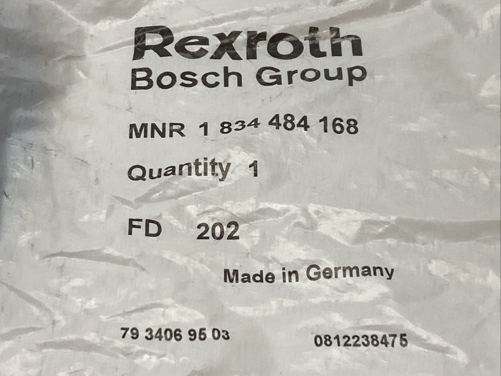 Bosch Rexroth 1834484168 Single Ended Cordset Female M8 3-Pin - Maverick Industrial Sales