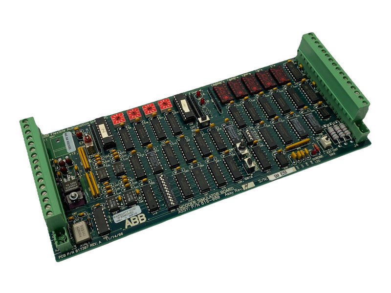 ABB 816-080 Rev. H Encoder Simulator Board 817307 Rev. A PCB - Maverick Industrial Sales