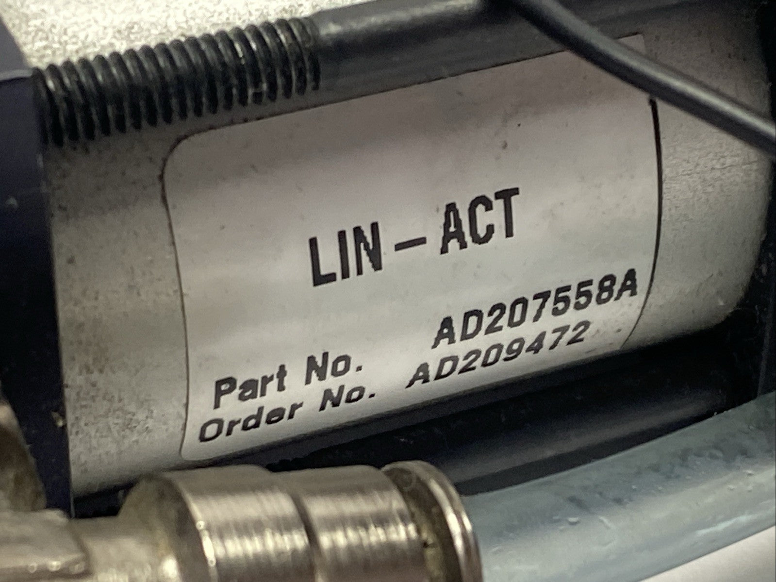 Lin-Act AD207558A Pneumatic Cylinder w/ MAC 45A-AA1-DACA-1BA Solenoid - Maverick Industrial Sales