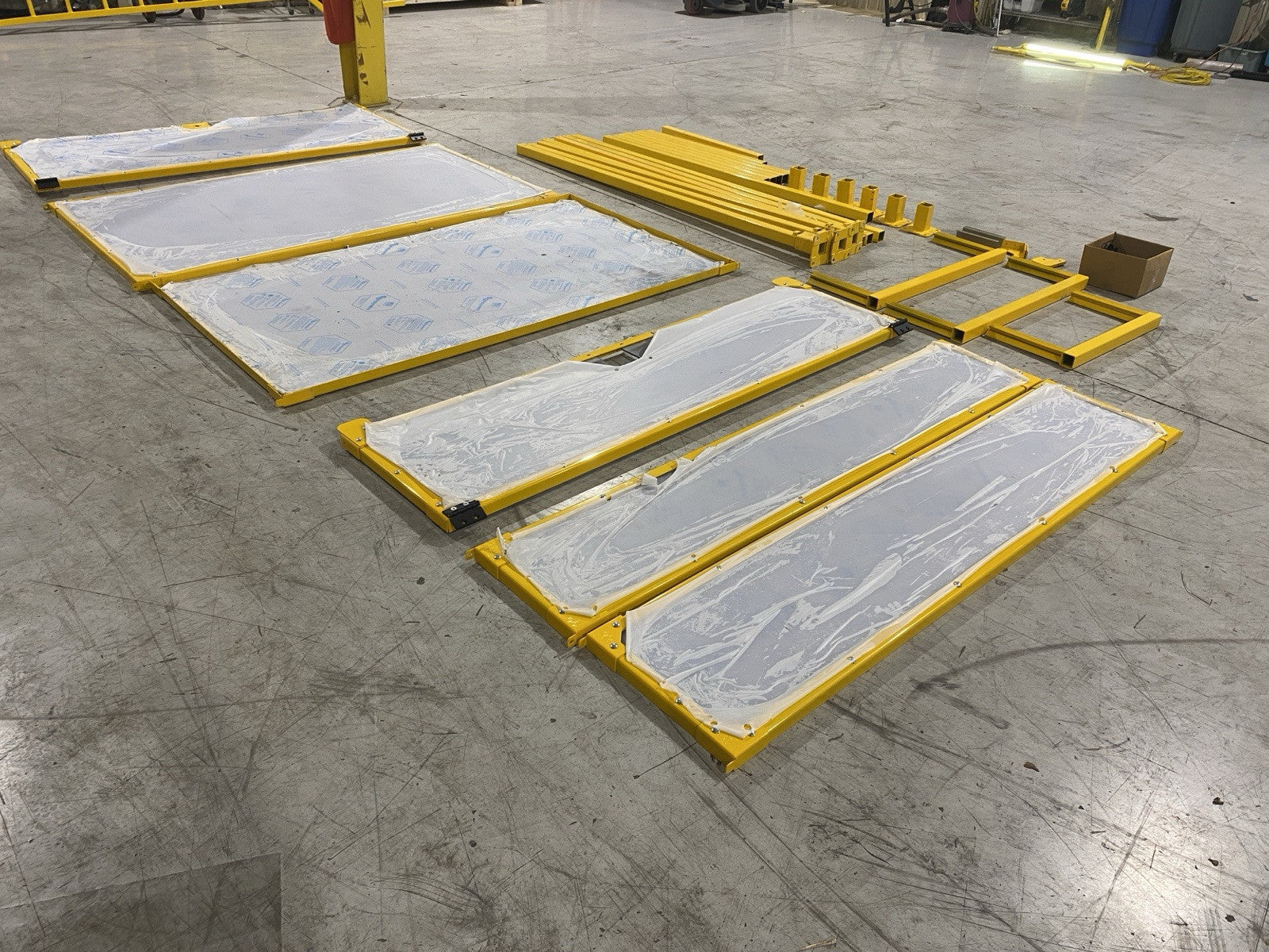 AGS Automated Guarding Systems LOT OF 6 Panels and Misc. Supports - Maverick Industrial Sales