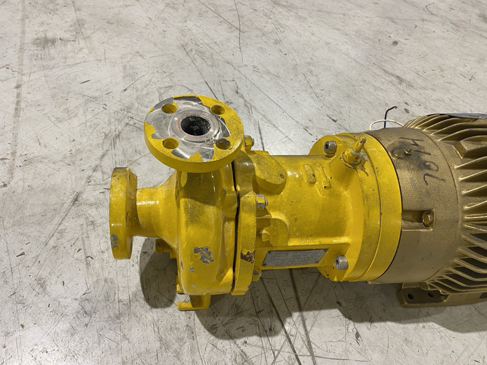 Kontro 1.5X1X6H Pump with Baldor CEM3769T-5 Super E 575V 7.5 HP - Maverick Industrial Sales