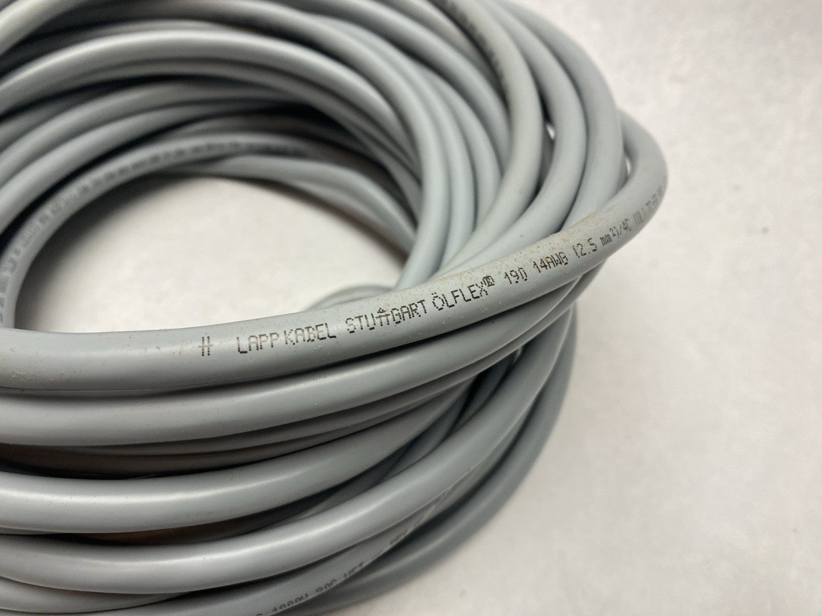 LAPP 601404 Cable OLFLEX 190 4G2.5 14/4C 65 FT 4C 14 AWG Gray - Maverick Industrial Sales