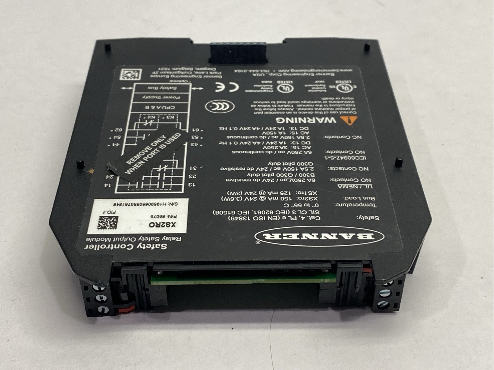 Banner XS2RO Expandable Safety Controller Dual Relay Output Module 85075 - Maverick Industrial Sales