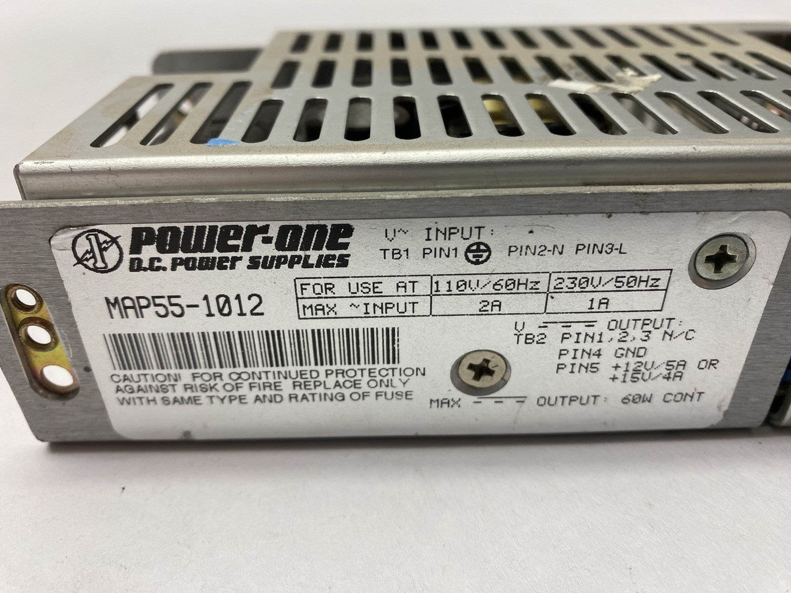 Power One MAP55-1012 Power Supply 230V 60W - Used - Maverick Industrial Sales
