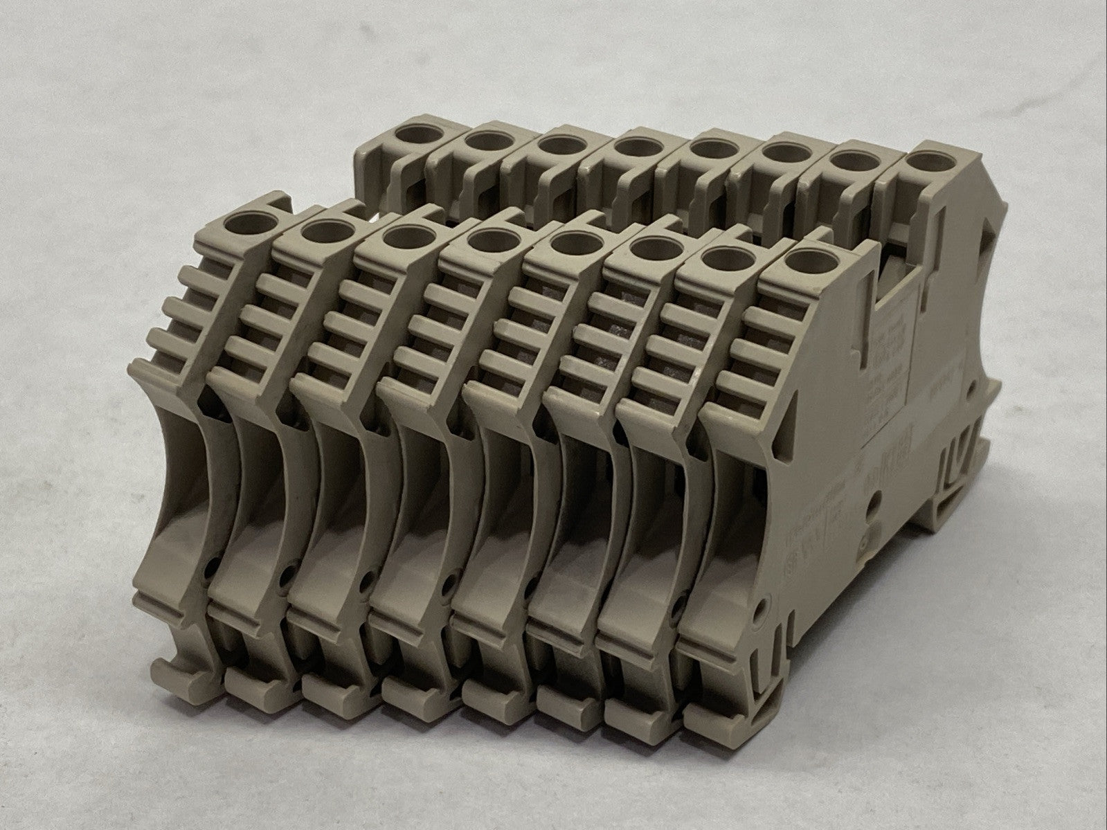 Weidmuller 1020100000 Feed-Through Terminal Block Beige WDU 4 LOT OF 8 - Maverick Industrial Sales