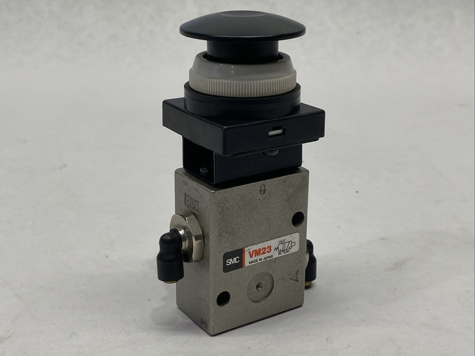 SMC VM230-02-30B Pneumatic Mechanical Valve Black Button - Maverick Industrial Sales