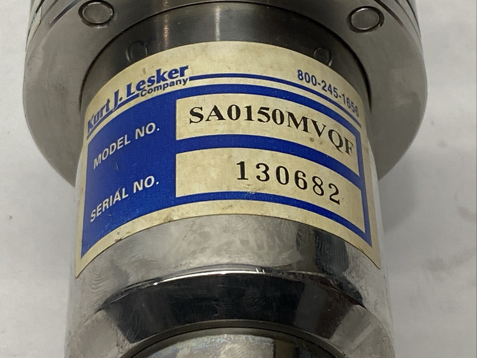 Kurt Lesker SA0150MVQF Pneumatic Vacuum Angle Valve 90 Degree 130682 - Maverick Industrial Sales