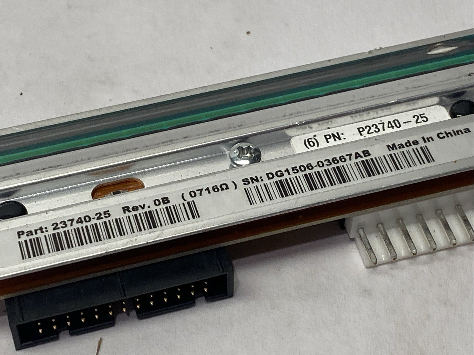 Zebra P23740-25 Rev. 0B Print Head 23740-25 - Maverick Industrial Sales