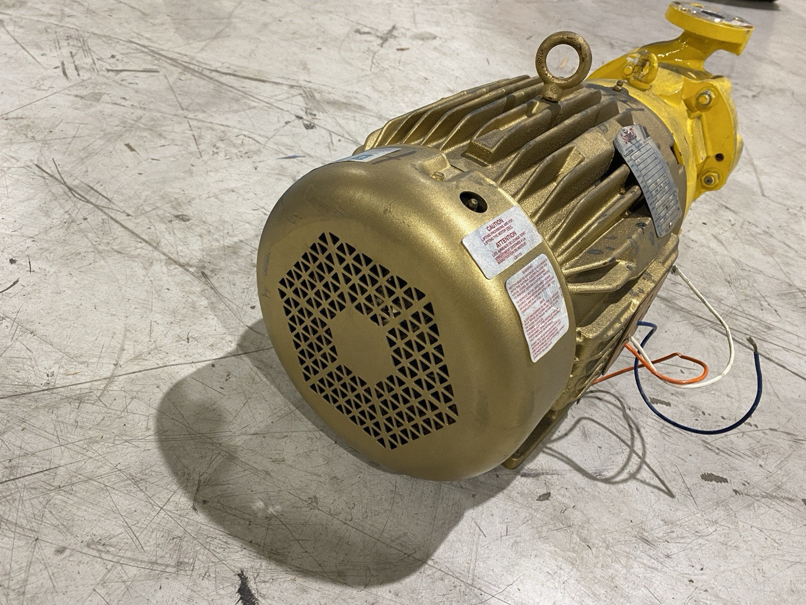 Kontro 1.5X1X6H Pump with Baldor CEM3769T-5 Super E 575V 7.5 HP - Maverick Industrial Sales