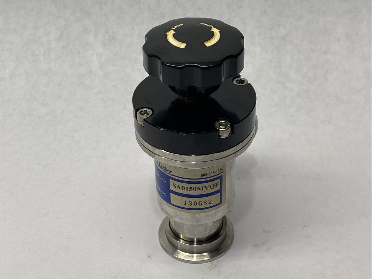 SA0150MVQF | Kurt Lesker RT ANGLE VALVE SS QF40 FLGS MANUAL, 1.5"PORT VIT SEALED - Used - Maverick Industrial Sales