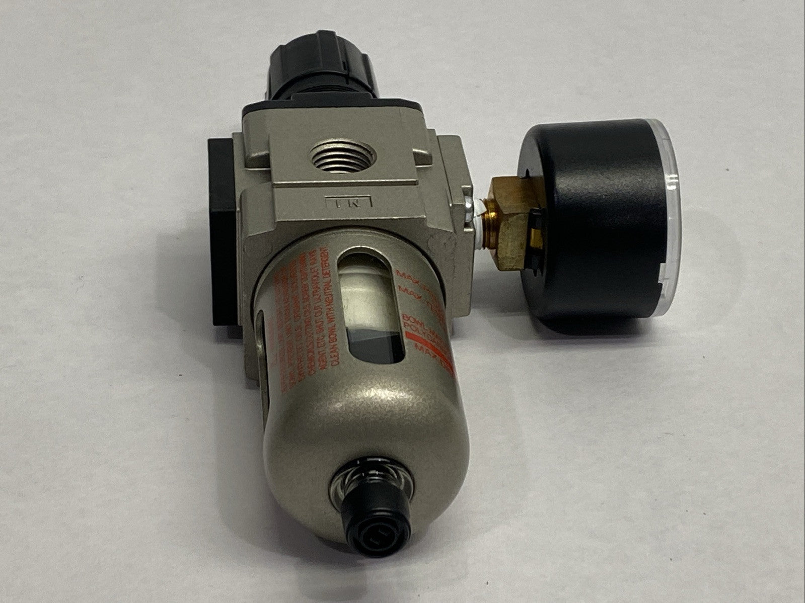 SMC AW20K-N02-CZ Pneumatic Modular Regulator Mist Separator w/ Gauge 1/4" NPT - Maverick Industrial Sales