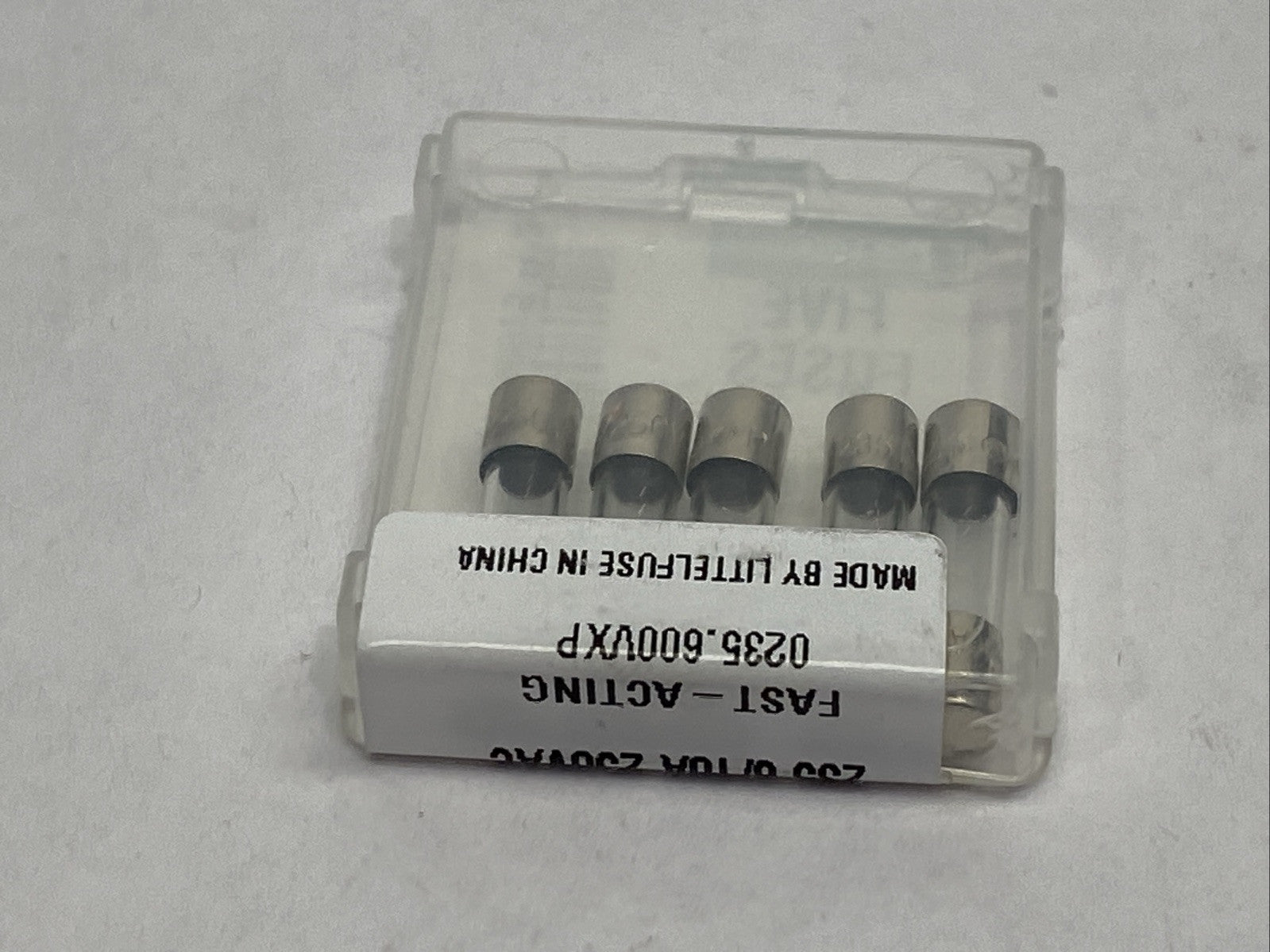 Littelfuse 235.600P Fast-Acting Cartridge Fuse 0.6A 250VAC PKG OF 5 - Maverick Industrial Sales
