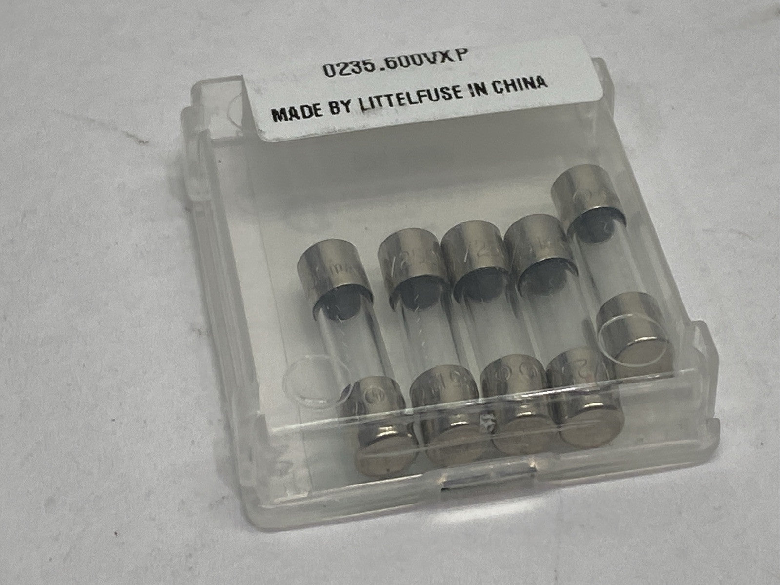 Littelfuse 235.600P Fast-Acting Cartridge Fuse 0.6A 250VAC PKG OF 5 - Maverick Industrial Sales