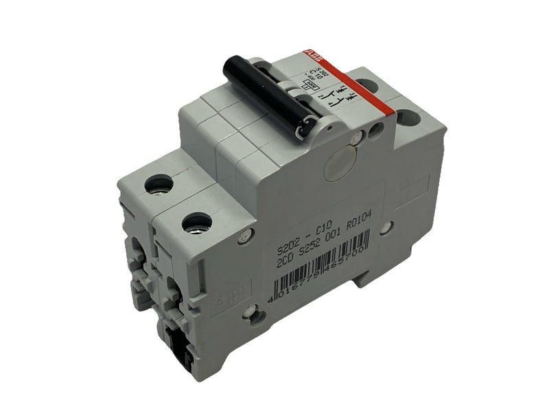 ABB S202-C10 Circuit Breaker 2-Pole 10A 440V - Maverick Industrial Sales