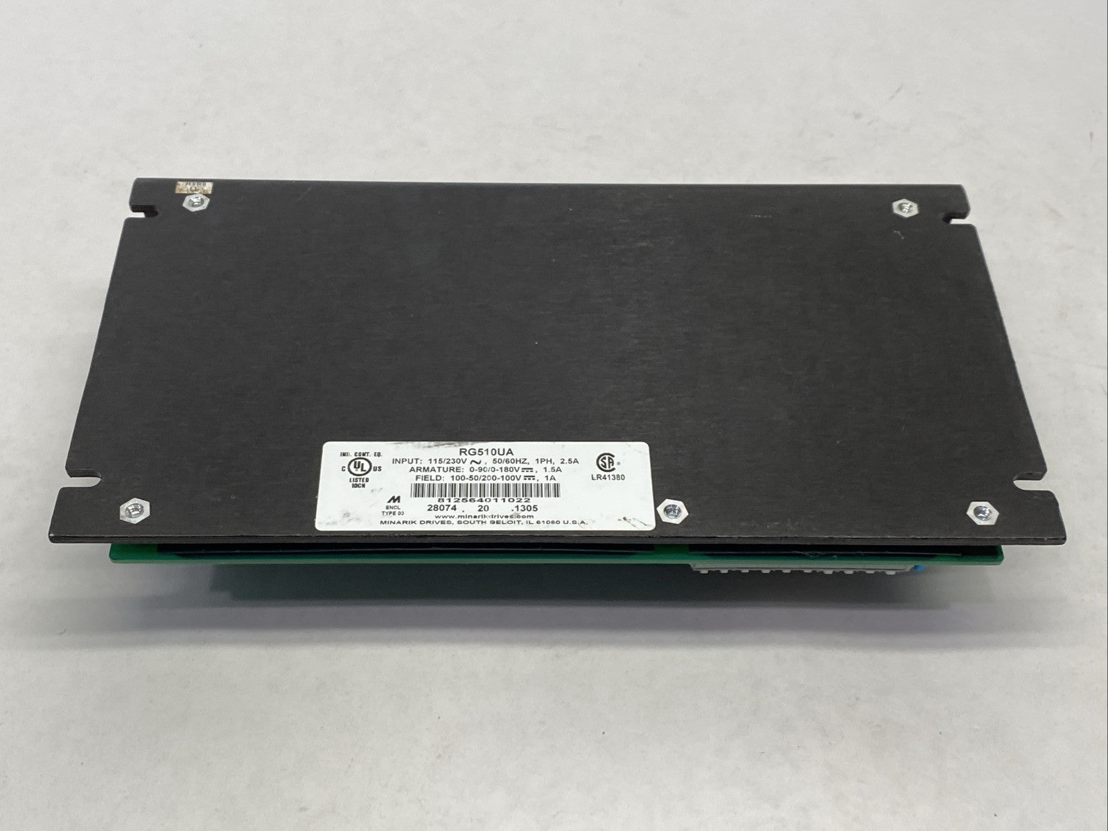 RG510UA | Minarik DC Motor Control 115/230VAC 1-PH 2.5A 0-180VDC 1/20 HP To 1/2 HP - Used - Maverick Industrial Sales