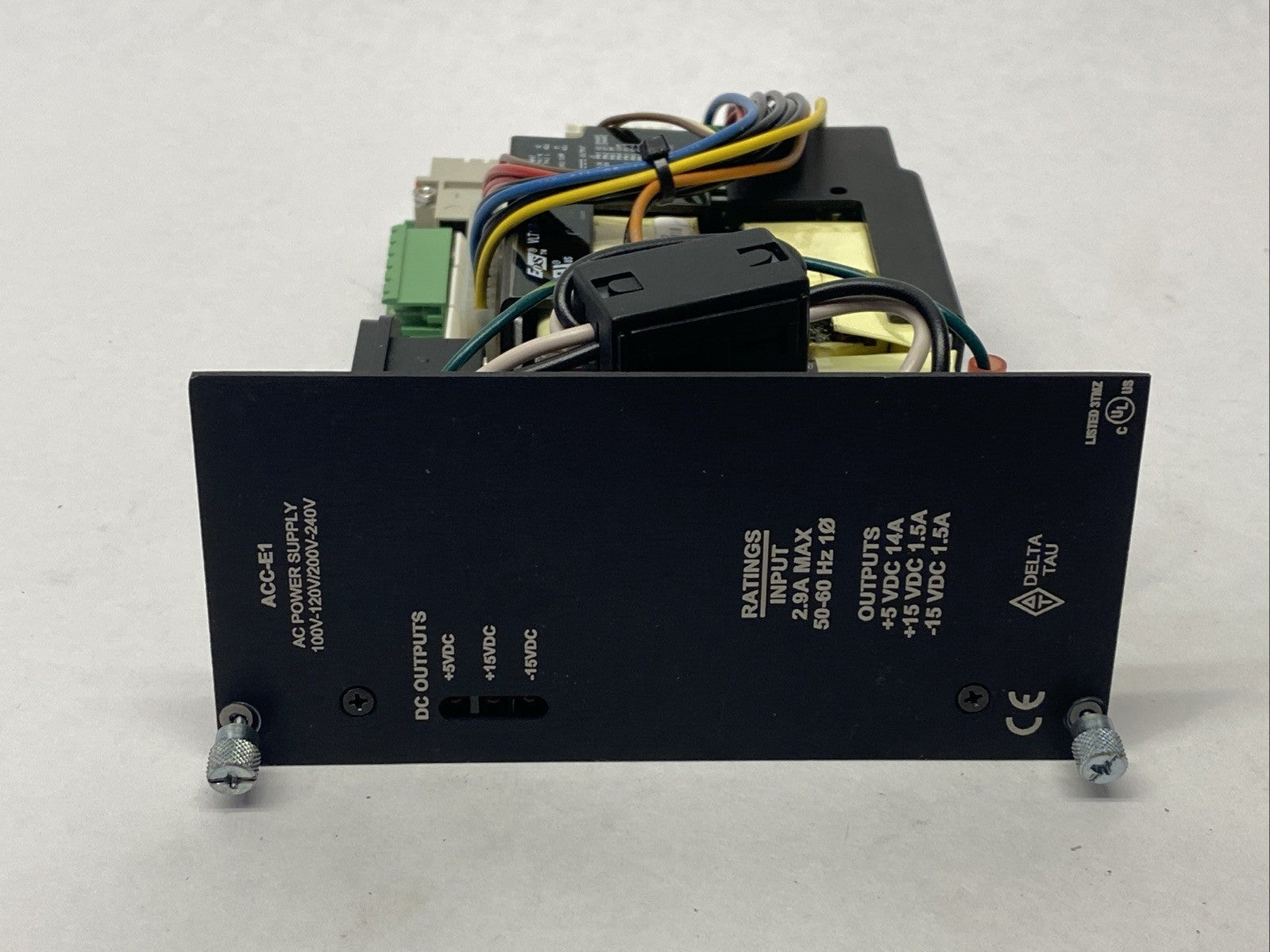 Delta Tau ACC-E1 Power Supply 14A/1.5A 5VDC/15 VDC Output - Maverick Industrial Sales