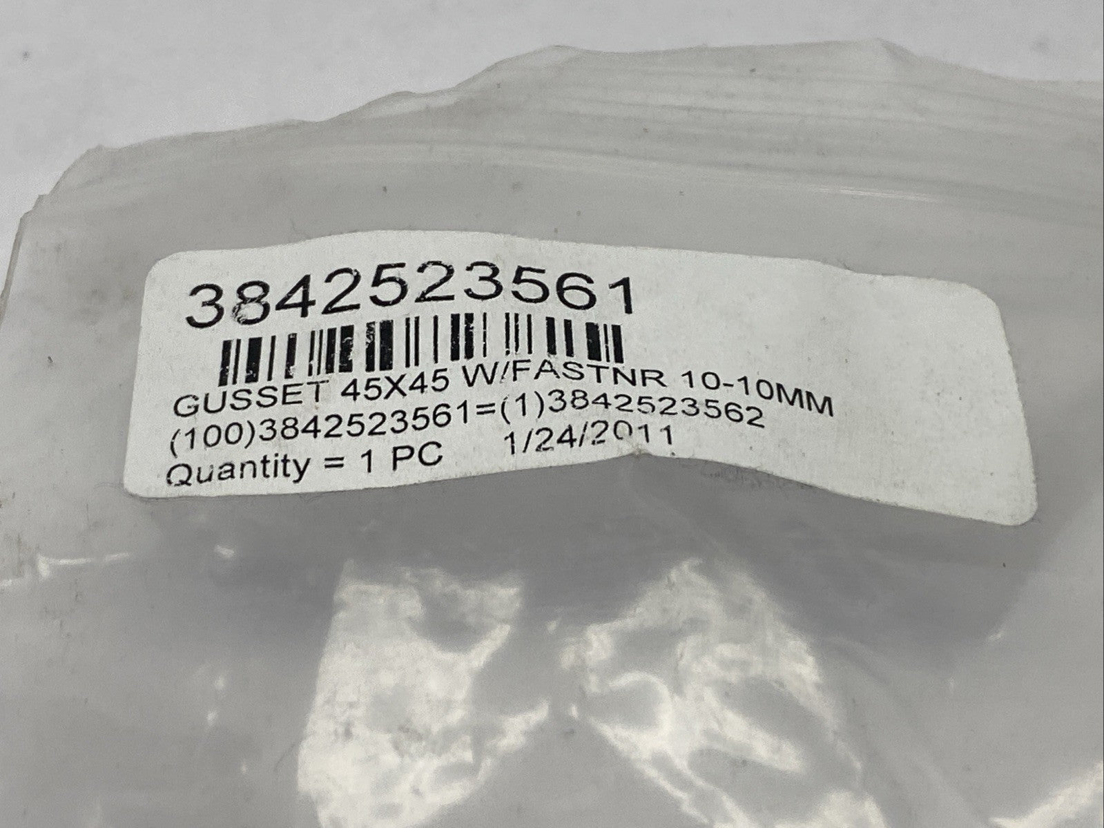 Bosch Rexroth 3842523561 Gusset 45x45 With Fasteners LOT OF 2 - Maverick Industrial Sales