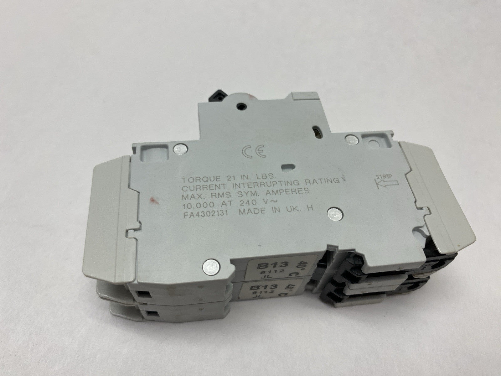 Cutler Hammer WMTC2013 240V Breaker, Din Rail Mount 13A - Maverick Industrial Sales