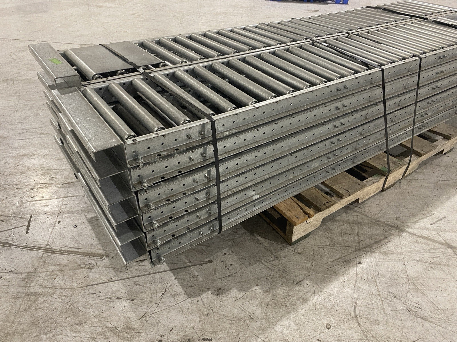Unex 100S2R153x96 SpanTrack Carton Flow Rollers. 96 in L 15in W S2, LOT OF 12 - Maverick Industrial Sales