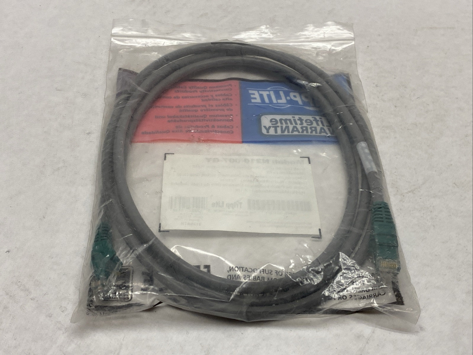 Tripp Lite N210-007-GY Cat6 Gigabit Crossover Ethernet Cable RJ45 7ft - Maverick Industrial Sales