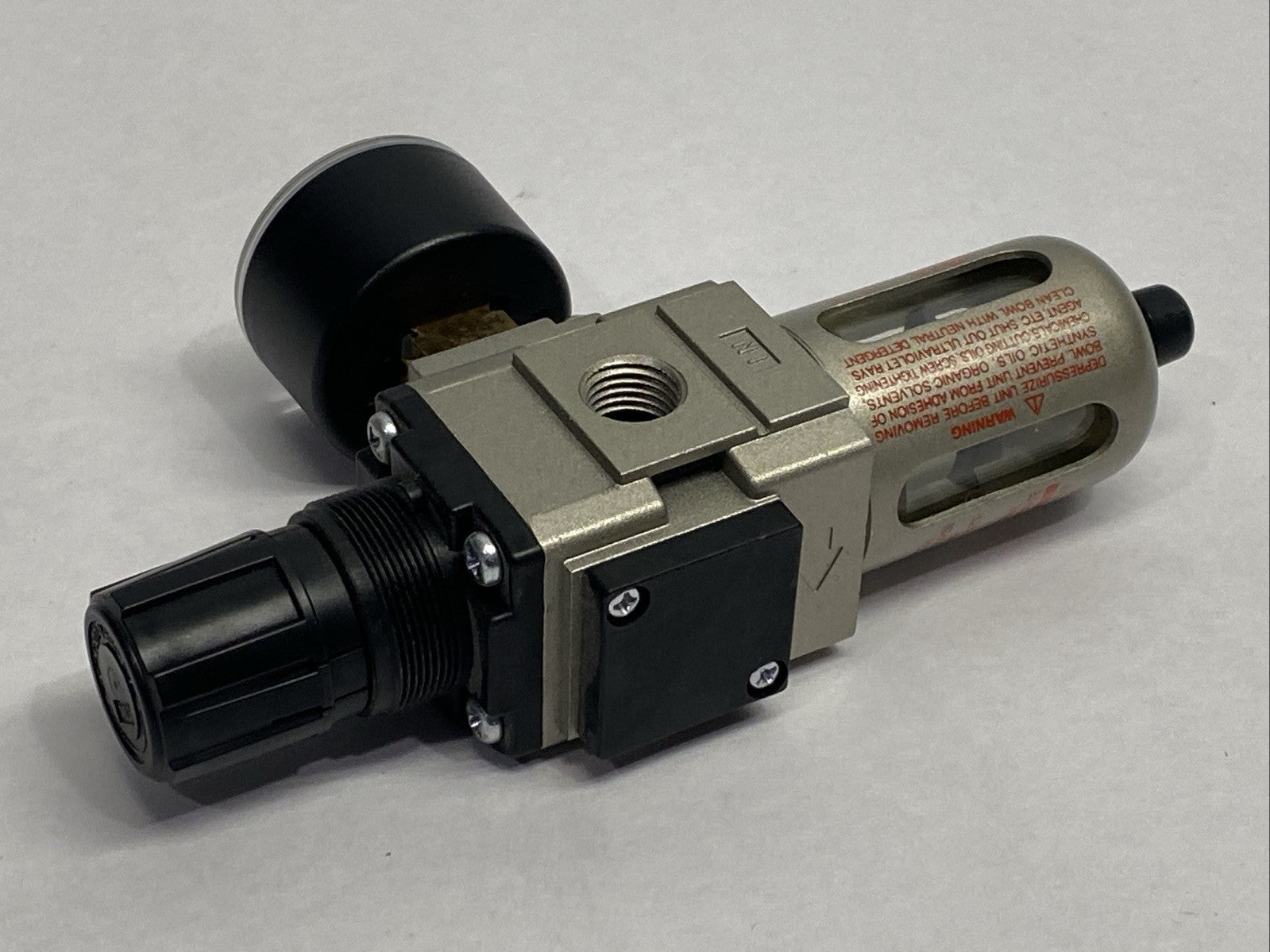 SMC AW20K-N02-CZ Pneumatic Modular Regulator Mist Separator w/ Gauge 1/4" NPT - Maverick Industrial Sales