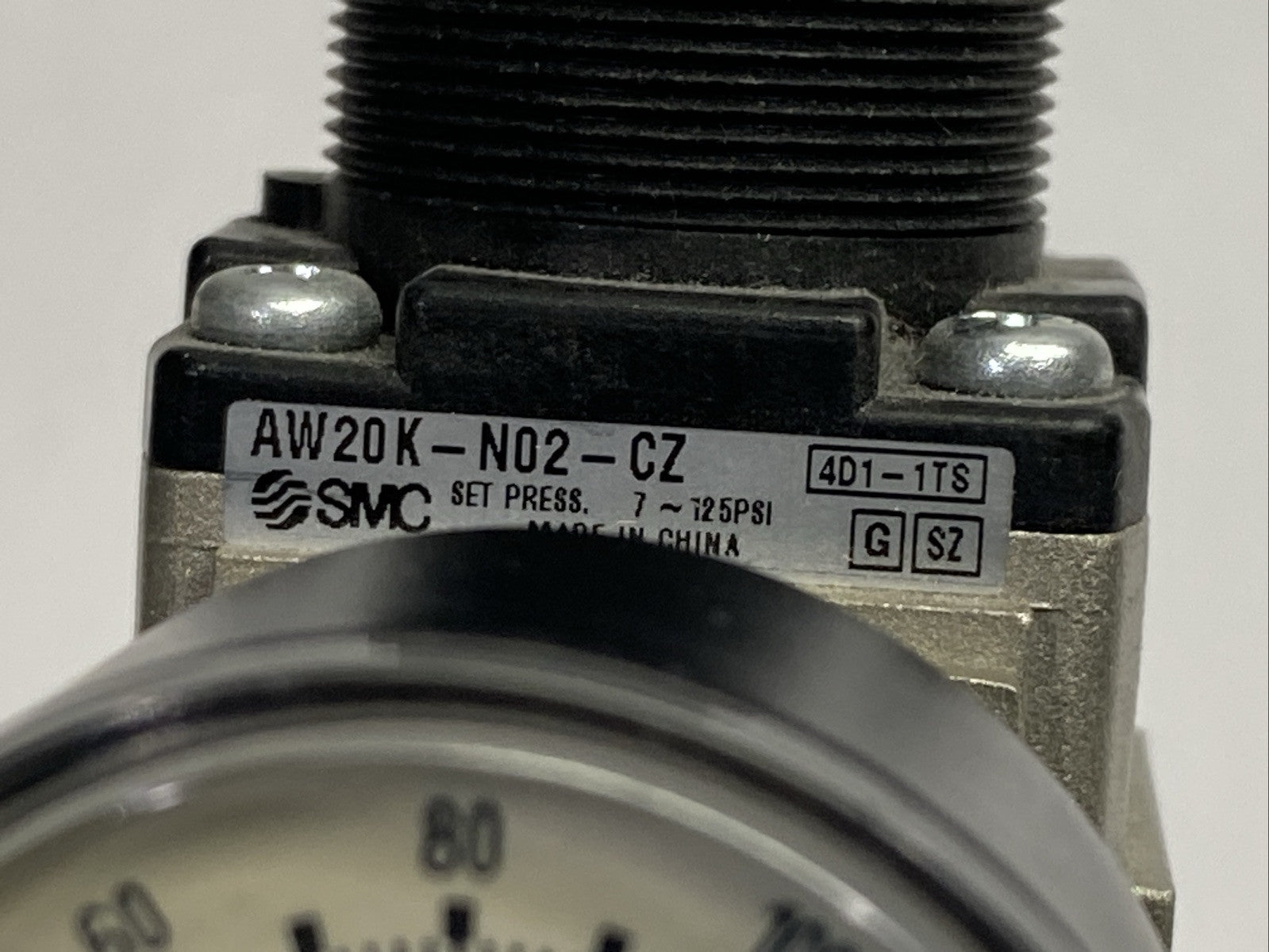 SMC AW20K-N02-CZ Pneumatic Modular Regulator Mist Separator w/ Gauge 1/4" NPT - Maverick Industrial Sales