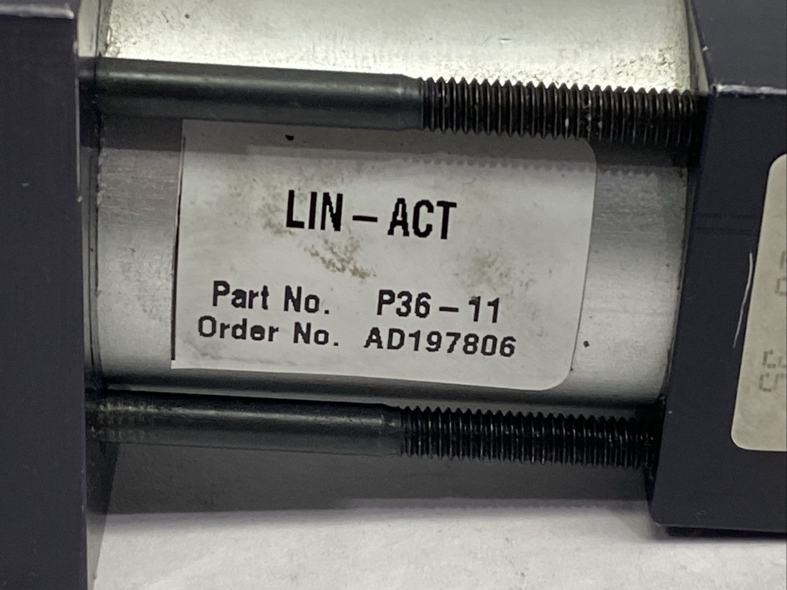 Lin-Act AD197806 P36-11 Pneumatic Cylinder w/ MAC 45A-AA1-DACA-1BA Solenoid - Maverick Industrial Sales